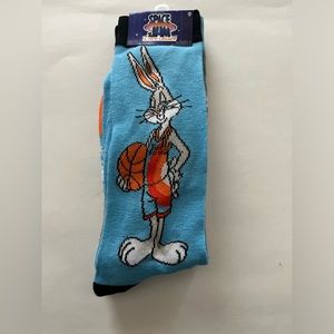 Warner Bros Space Jam Socks Fits Shoe Size 6-12